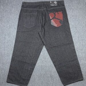 Vintage Rocawear Denim Jeans Mens 50 Regular Fit Y2K Hip Hop Wide Leg 0215
